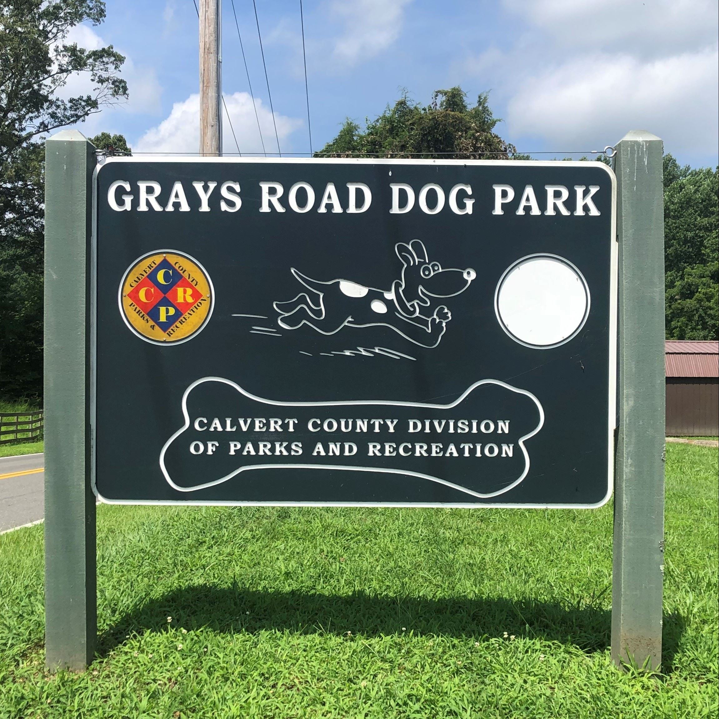 Grays Road Dog Park Sign