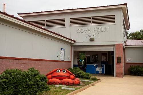 Exterior of Cove Point Pool entrance
