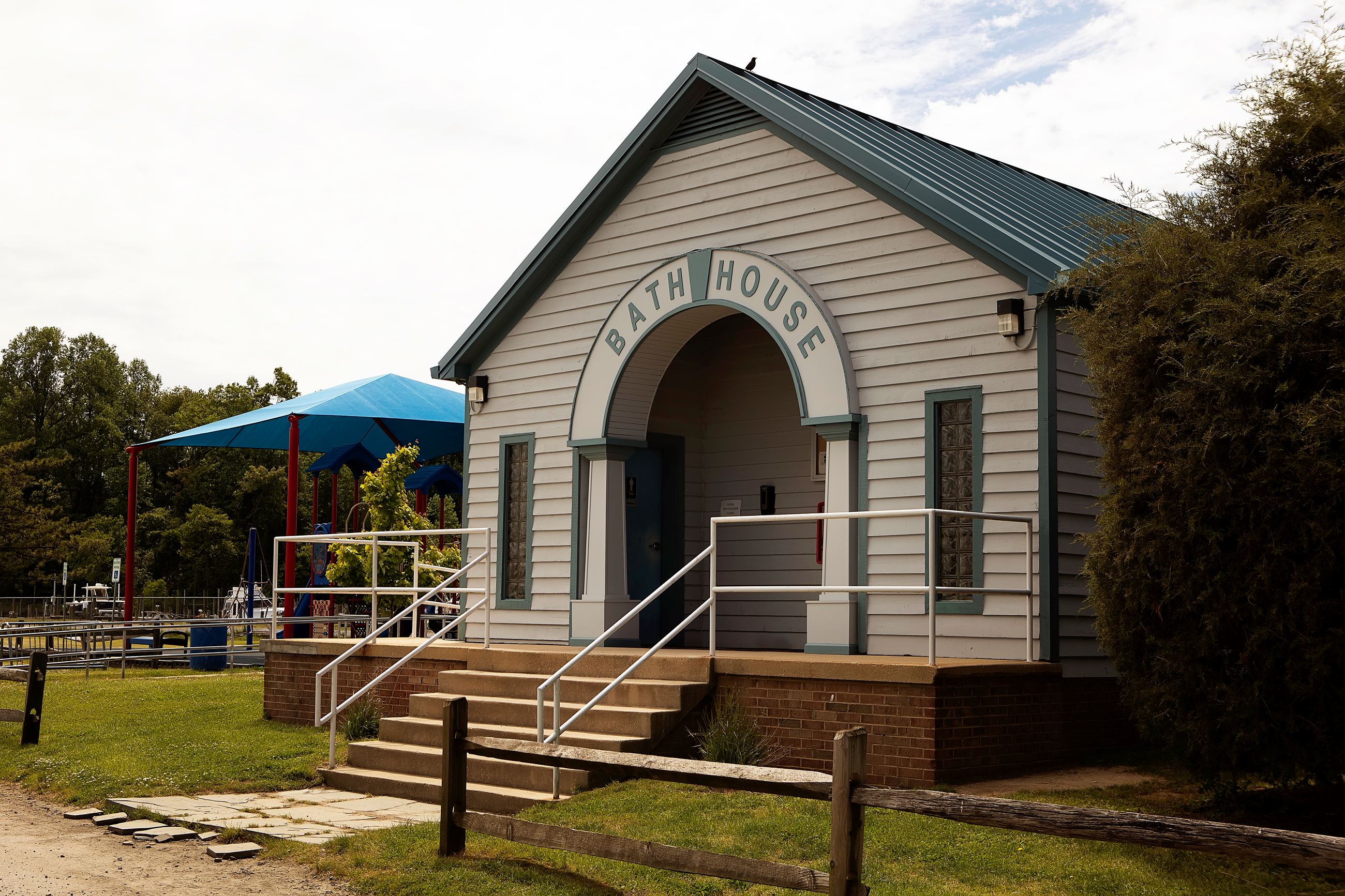 Bath house at Breezy Point