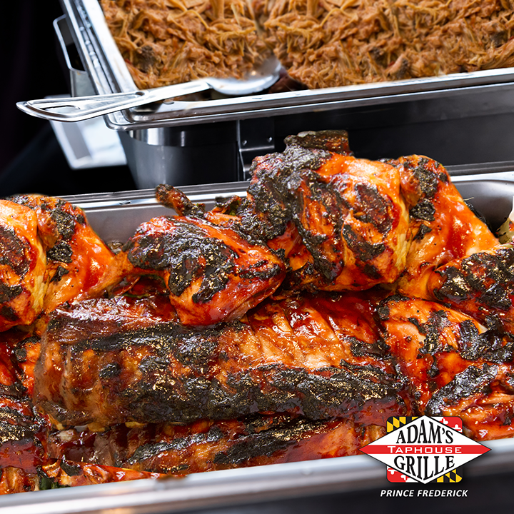 Grilled chicken and pulled pork