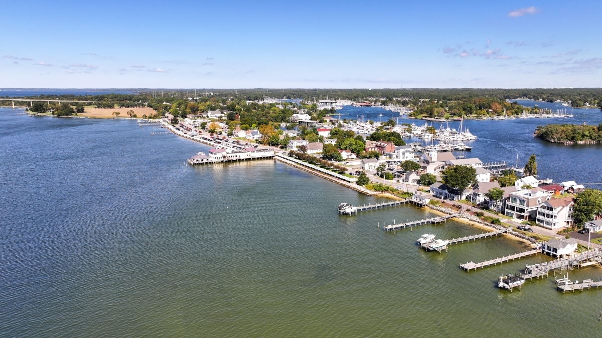 Aerial view of Solomons Town Center